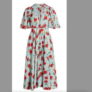 Bridge Floral Print Midi Dress